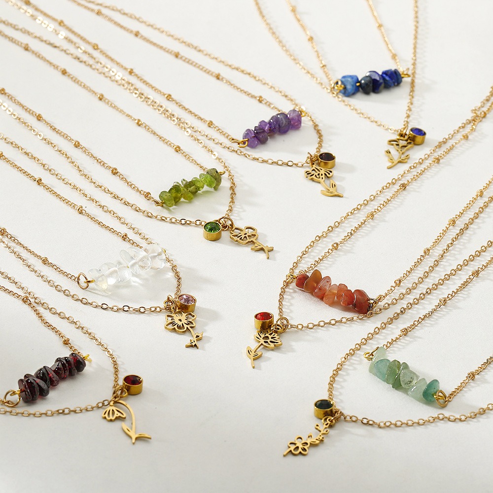 New Birth Month Flower Birthst - Birth Flower Necklace recension och pris