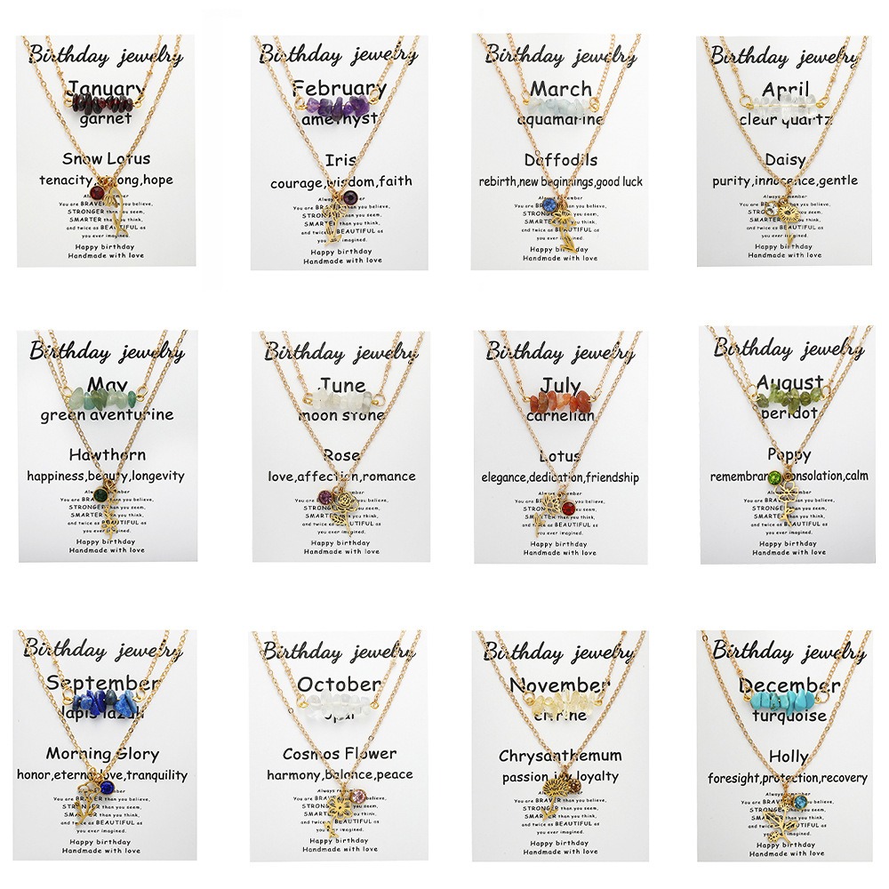 New Birth Month Flower Birthst - Birth Flower Necklace recension och pris