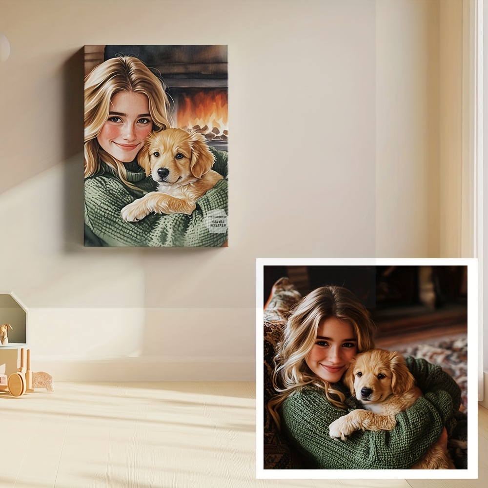 Custom Photo Canvas Print - Ha - Pet Portrait Custom recension och pris